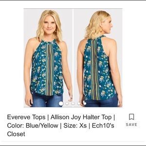Allison Joy blue/green floral tank top